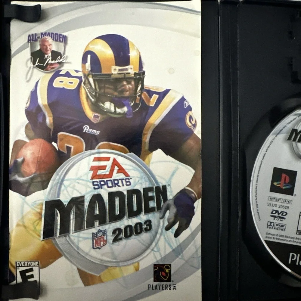Madden NFL 2003 (Sony‎ PlayStation 2, 2002) With Manual